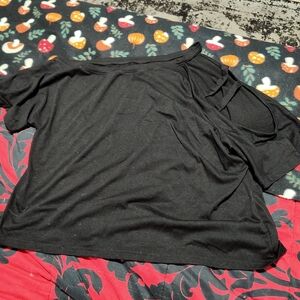 Women's Black Off-Shoulder Top